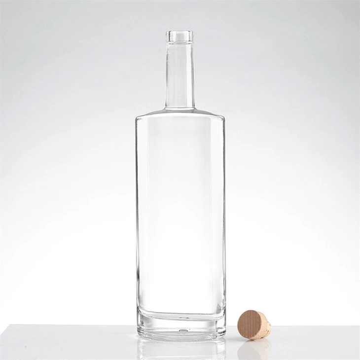 750ml Spirits Wine Use Custom Logo Glass Bottle