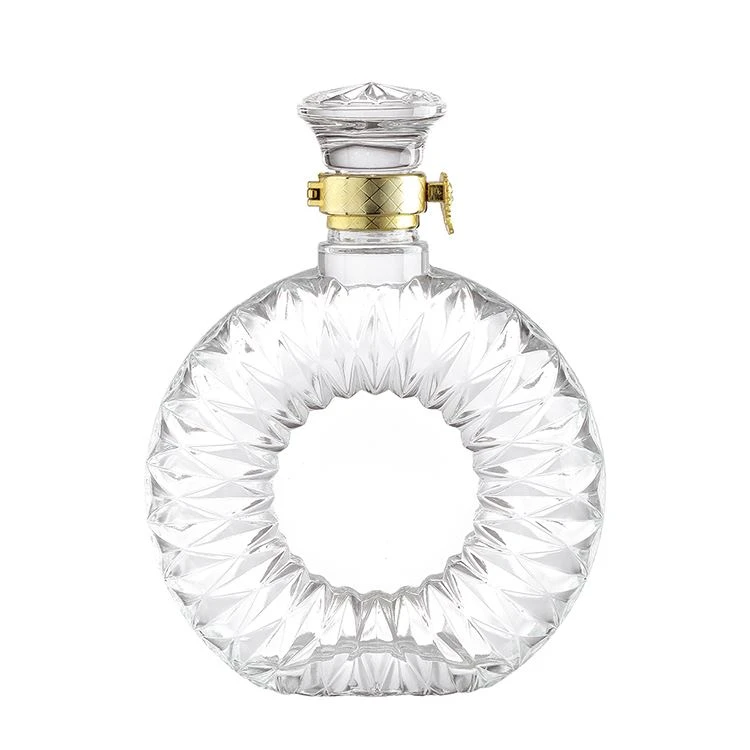 Customized Exquisite Pattern Glass Bottle